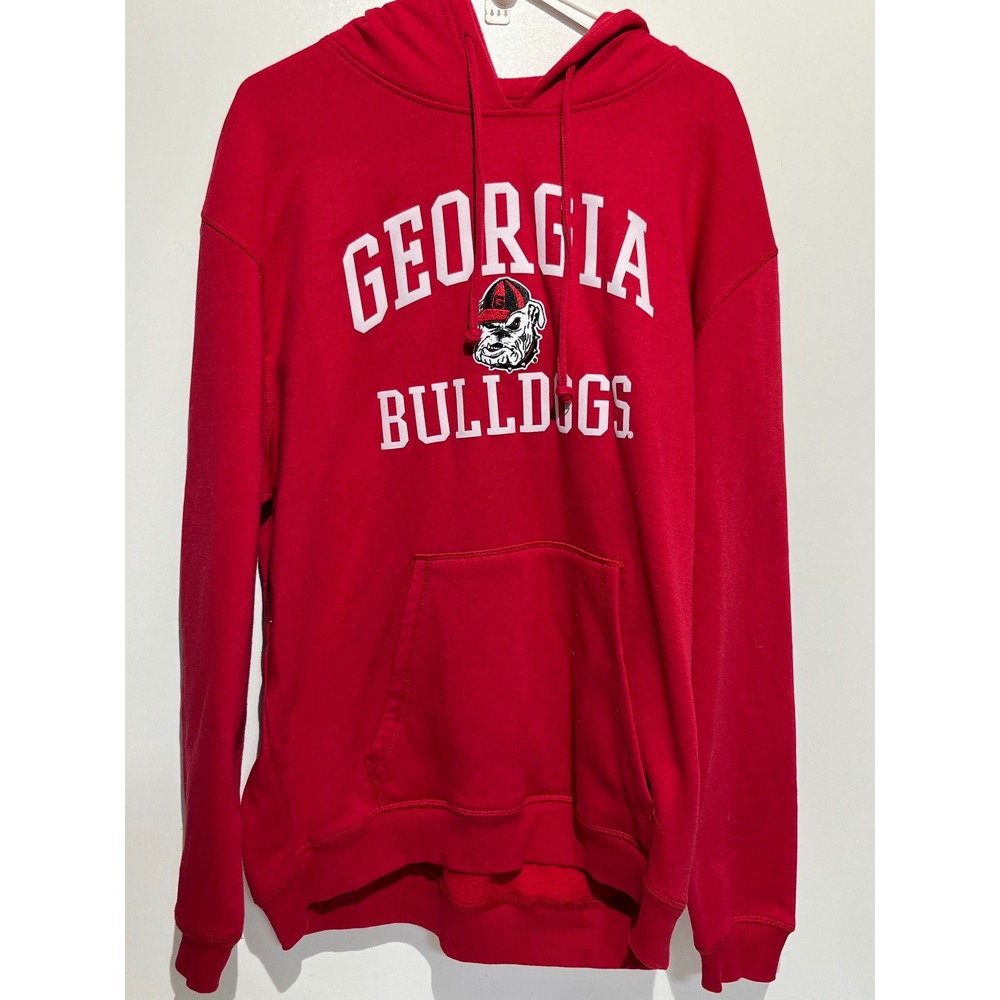 Boxercraft Georgia Bulldogs Hoodie Red Mens 2XL UGA Mascot Pullover Sweatshirt